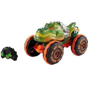 Hot Wheels Monster Trucks Remote-Control Toy Vehicle, 1:15 Scale Rageasaur RC with Grip Action Tires for Off-Roading & Wheelie Stunting Hot Wheels Monster Trucks Remote-Control Toy Vehicle, 1:15 Scale Rageasaur RC with Grip Action Tires for Off-Roading & Wheelie Stunting