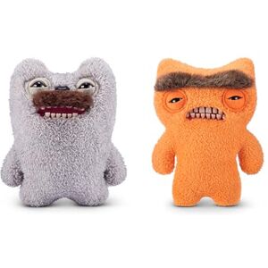 Fuggler Hairy Fuggs 2 Pack 9-inch Series 1 by ZURU (Old Tooth Moustache Grey and Munch Munch Mono Orange), Funny Ugly Monster Plush Toy Fuggler Hairy Fuggs 2 Pack 9-inch Series 1 by ZURU (Old Tooth Moustache Grey and Munch Munch Mono Orange), Funny Ugly Monster Plush Toy