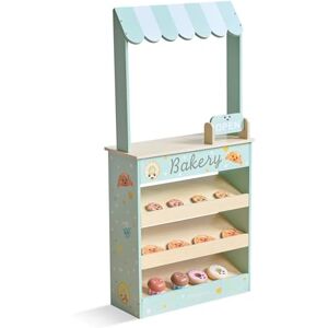 Teamson Kids Wooden Bakery Play Stand, 92.5 cm Height, 12 Pastry Pieces, Educational Pretend Shop, Green/Mint Teamson Kids Wooden Bakery Play Stand, 92.5 cm Height, 12 Pastry Pieces, Educational Pretend Shop, Green/Mint