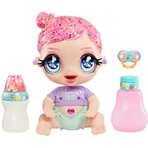 MGA Entertainment Glitter Babyz MGA Marina Finley Baby Doll with 3 Magic Colour Changes Through Ice Cold Water, Pink Glitter Hair, Mermaid Outfit, Nappy, Bottle and Dummy For Children Age 3+ MGA Entertainment Glitter Babyz MGA Marina Finley Baby Doll with 3 Magic Colour Changes Through Ice Cold Water, Pink Glitter Hair, Mermaid Outfit, Nappy, Bottle and Dummy For Children Age 3+