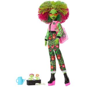 Monster Cable Fearbook Venus McFlytrap Doll and Accessories Set with Unearthed Club Theme including Varsity Jacket, Yearbook, and Gardening Tools Monster Cable Fearbook Venus McFlytrap Doll and Accessories Set with Unearthed Club Theme including Varsity Jacket, Yearbook, and Gardening Tools