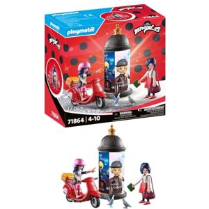 Playmobil Miraculous Scooter ride through Paris Toy from 4 years Gift for children Encourages creativity & role play Play figure with accessories & detailed set 71864 Playmobil Miraculous Scooter ride through Paris Toy from 4 years Gift for children Encourages creativity & role play Play figure with accessories & detailed set 71864