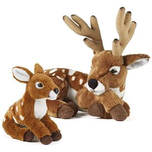 Living Nature Soft Toy Gift Bundle Plush Deer (28cm) & Fawn (21cm) Living Nature Soft Toy Gift Bundle Plush Deer (28cm) & Fawn (21cm)