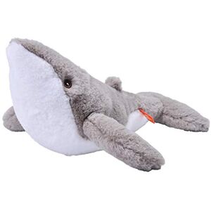 WILD REPUBLIC EcoKins Humpback Whale Stuffed Animal 12 inch, Eco Friendly Gifts for Kids, Plush Toy, Handcrafted Using 16 Recycled Plastic Water Bottles WILD REPUBLIC EcoKins Humpback Whale Stuffed Animal 12 inch, Eco Friendly Gifts for Kids, Plush Toy, Handcrafted Using 16 Recycled Plastic Water Bottles