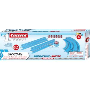 Carrera FIRST Track Pack, 1.2M, 1 Straight Section, 1 Narrow Section, 2 Corner Sections, 6 Track Supports, Comaptible with all FIRST Sets Carrera FIRST Track Pack, 1.2M, 1 Straight Section, 1 Narrow Section, 2 Corner Sections, 6 Track Supports, Comaptible with all FIRST Sets