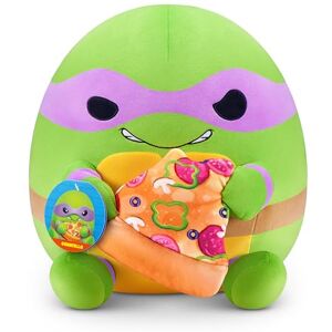 Snackles 35 cm Plush Teenage Mutant Ninja Turtles Edition by ZURU, Cuddly Squishy Comfort Plush with Teenage Mutant Ninja Turtles theme and Pizza Snack Accessory (Donatello) Snackles 35 cm Plush Teenage Mutant Ninja Turtles Edition by ZURU, Cuddly Squishy Comfort Plush with Teenage Mutant Ninja Turtles theme and Pizza Snack Accessory (Donatello)