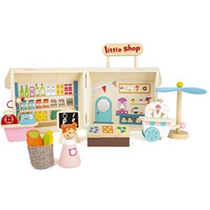Small Foot 11393 Wooden Play Store in a Case, in a convenient wooden case, ideal for trips Small Foot 11393 Wooden Play Store in a Case, in a convenient wooden case, ideal for trips
