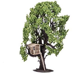 Hornby R7224 Tree (with Tree House) for Model Railway OO Gauge, Model Train Accessories for Adding Scenery, Dioramas, Woodland, Buildings and More, Model Making Kits 1:76 Scale Model Accessory Hornby R7224 Tree (with Tree House) for Model Railway OO Gauge, Model Train Accessories for Adding Scenery, Dioramas, Woodland, Buildings and More, Model Making Kits 1:76 Scale Model Accessory