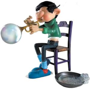 Plastoy COLLECTOYS : GASTON FIGURE GASTON INVENTION: THE SOAP BUBBLE TRUMPET Plastoy COLLECTOYS : GASTON FIGURE GASTON INVENTION: THE SOAP BUBBLE TRUMPET