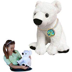 EcoBuddiez Polar Bear from Deluxebase. Large 30cm Soft Plush Animals made from Recycled Plastic Bottles. Eco-Friendly Cuddly Gift for Kids and Cute Stuffed Animal Toy for Toddlers. EcoBuddiez Polar Bear from Deluxebase. Large 30cm Soft Plush Animals made from Recycled Plastic Bottles. Eco-Friendly Cuddly Gift for Kids and Cute Stuffed Animal Toy for Toddlers.