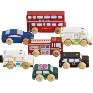 Le Toy Van Iconic Wooden London Themed Toy Car Play Set Set 7 Pieces Play Vehicle Role Play Toys Suitable For 2 Year Old + Le Toy Van Iconic Wooden London Themed Toy Car Play Set Set 7 Pieces Play Vehicle Role Play Toys Suitable For 2 Year Old +