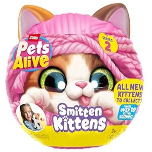 Pets Alive Smitten Kittens Series 2 (Calico Cat) by ZURU – Interactive Plush Cat Toy with 10 Sounds, Surprise Unboxing, Soft Collectible Pet for Ages 3+ Pets Alive Smitten Kittens Series 2 (Calico Cat) by ZURU – Interactive Plush Cat Toy with 10 Sounds, Surprise Unboxing, Soft Collectible Pet for Ages 3+