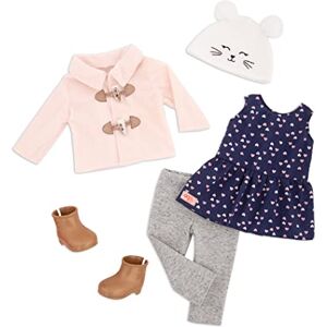Our Generation Cheerfully Chilly Outdoor Outfit Duffle Coat 18-Inch Doll Clothes Pretend Play Toy for Kids 3 Years + Our Generation Cheerfully Chilly Outdoor Outfit Duffle Coat 18-Inch Doll Clothes Pretend Play Toy for Kids 3 Years +