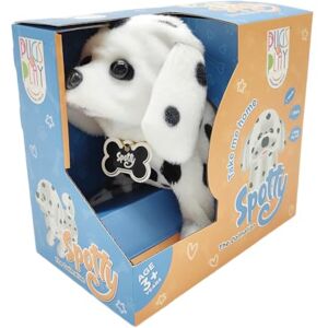 Pugs At Play Spotty Walking Dog Interactive Plush Toy – Soft Electronic Animal That Moves and Makes Sounds, for Toddlers and Kids Pugs At Play Spotty Walking Dog Interactive Plush Toy – Soft Electronic Animal That Moves and Makes Sounds, for Toddlers and Kids