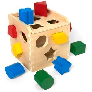 Melissa & Doug Shape Sorting Cube Classic Wooden Kids Toy The Original (Sturdy Wooden Construction, 12 Pieces, Great Gift for Girls and Boys Best for 2, 3, and 4 Year Olds) Melissa & Doug Shape Sorting Cube Classic Wooden Kids Toy The Original (Sturdy Wooden Construction, 12 Pieces, Great Gift for Girls and Boys Best for 2, 3, and 4 Year Olds)