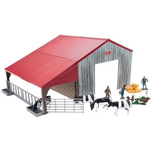 Britains Farm Building Playset Includes Building, Farming Family and Farm Animals Figures, Hay Bales Suitable for Ages 3+ Years Britains Farm Building Playset Includes Building, Farming Family and Farm Animals Figures, Hay Bales Suitable for Ages 3+ Years