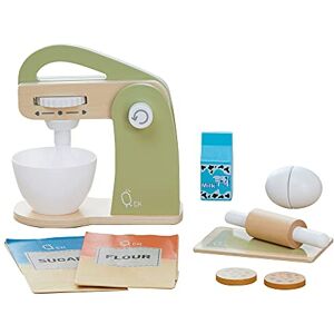 Teamson Kids Wooden Mixer Toy Play Kitchen Accessories 10 Pcs Green TK-W00007 Teamson Kids Wooden Mixer Toy Play Kitchen Accessories 10 Pcs Green TK-W00007