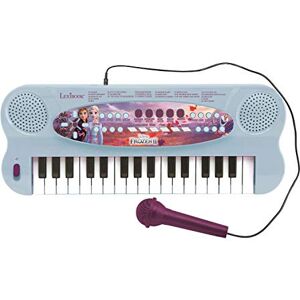 Lexibook , Frozen, Electronic Keyboard, 32-Keys Piano, Microphone for Singing, 22 Demo Songs, Battery Operated, Blue/Purple, K703FZ Lexibook , Frozen, Electronic Keyboard, 32-Keys Piano, Microphone for Singing, 22 Demo Songs, Battery Operated, Blue/Purple, K703FZ