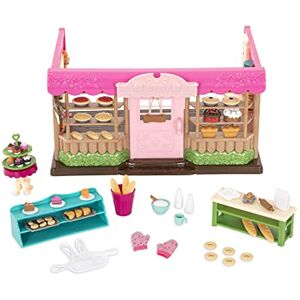 Li'l Woodzeez – Tickle – Your – Taste – Buds Bakery Dollhouse Playset with Furniture & Accessories for Pretend Play, Miniature Toy Food & Kitchen Set, 3+ Years Li'l Woodzeez – Tickle – Your – Taste – Buds Bakery Dollhouse Playset with Furniture & Accessories for Pretend Play, Miniature Toy Food & Kitchen Set, 3+ Years