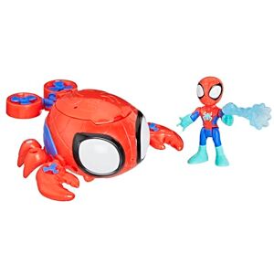 SPIDEY AND HIS AMAZING FRIENDS Marvel Water-Webs Spider Crab Submarine Toy, Red SPIDEY AND HIS AMAZING FRIENDS Marvel Water-Webs Spider Crab Submarine Toy, Red
