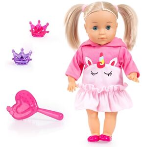Bayer Design 93335BL Interactive doll with hair, laughs, kissing sound, soft body, hair accessories, 33 cm Bayer Design 93335BL Interactive doll with hair, laughs, kissing sound, soft body, hair accessories, 33 cm