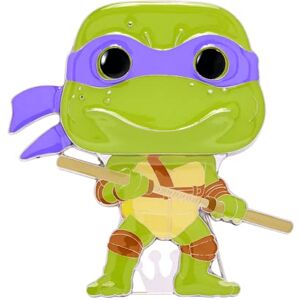 Funko Pop! Large Enamel Pin Teenage Mutant Ninja Turtles (TMNT) : Donatello Enamel Pins Cute Collectable Novelty Brooch for Backpacks & Bags Gift Idea Official Merchandise TV Fans Funko Pop! Large Enamel Pin Teenage Mutant Ninja Turtles (TMNT) : Donatello Enamel Pins Cute Collectable Novelty Brooch for Backpacks & Bags Gift Idea Official Merchandise TV Fans