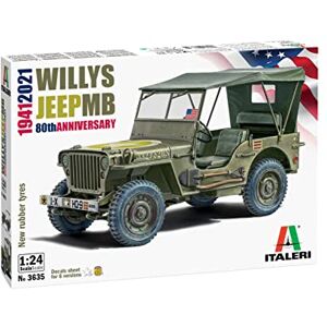 Italeri 1:24-1/24 Willys Jeep MB Italeri 1:24-1/24 Willys Jeep MB