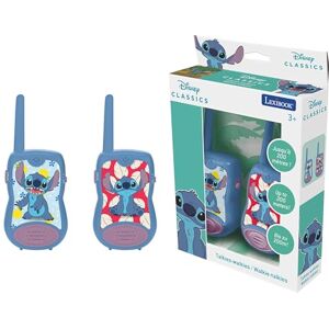 Lexibook , Disney Stitch, Walkie-Talkies 200m, Communication Game for Children, 2 Communication Channels, Belt Clip, Blue/Purple, TW12DLXB Lexibook , Disney Stitch, Walkie-Talkies 200m, Communication Game for Children, 2 Communication Channels, Belt Clip, Blue/Purple, TW12DLXB