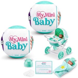 5 Surprise My Mini Baby Series 1, 2 Capsules, By ZURU, Collectible Mystery Capsule, Toy for Girls, Realistic Miniature Baby, Playset and Accessories (2 Capsules) 5 Surprise My Mini Baby Series 1, 2 Capsules, By ZURU, Collectible Mystery Capsule, Toy for Girls, Realistic Miniature Baby, Playset and Accessories (2 Capsules)