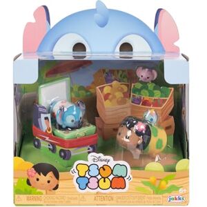 Disney Tsum Tsum Lilo & Stitch Story Moment Set, Figures Stand 7 cm tall & Stackable, Includes a Medium Stitch & Lilo Figures with Small Angel & Crump Figures, for Kids Ages 6+ Disney Tsum Tsum Lilo & Stitch Story Moment Set, Figures Stand 7 cm tall & Stackable, Includes a Medium Stitch & Lilo Figures with Small Angel & Crump Figures, for Kids Ages 6+