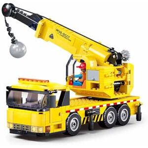 Sluban Town Construction Crane Building Set, 293 Pieces, Ages 6-12, M38-B1195, Yellow Sluban Town Construction Crane Building Set, 293 Pieces, Ages 6-12, M38-B1195, Yellow