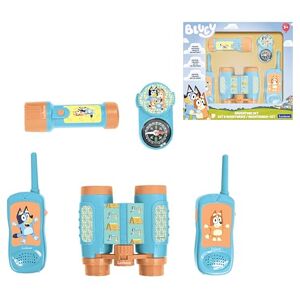 Lexibook , Bluey Adventurer Kit with Walkie-Talkies 120m Range, Binoculars, and Compass, Blue Yellow, RPTW12BY Lexibook , Bluey Adventurer Kit with Walkie-Talkies 120m Range, Binoculars, and Compass, Blue Yellow, RPTW12BY