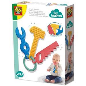 Creative Labs 13165 Sensory Play Tools Sensory Toy for Kids Aged 3 Months+ Includes Soft Hammer, Wrench, and Saw on a Plastic Ring Made from Safe, Soft Plastic Creative Labs 13165 Sensory Play Tools Sensory Toy for Kids Aged 3 Months+ Includes Soft Hammer, Wrench, and Saw on a Plastic Ring Made from Safe, Soft Plastic