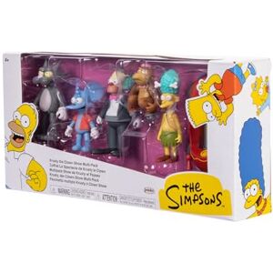 Jakks Pacific The Simpsons Krusty Cast Action Figures Multi-Pack 6.35cm Scale Figures by , Includes Krusty, Mojo, Itchy, Scratchy, and Sideshow Mel along with Krusty’s Clown Car Jakks Pacific The Simpsons Krusty Cast Action Figures Multi-Pack 6.35cm Scale Figures by , Includes Krusty, Mojo, Itchy, Scratchy, and Sideshow Mel along with Krusty’s Clown Car