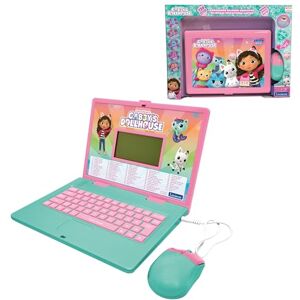 Lexibook , Gabby's Dollhouse, Bilingual ENGLISH/SPANISH Educational computer, Toy for children with 124 language, writing, maths, logic, music activities and games, Pink/blue, JC598GDHi2 Lexibook , Gabby's Dollhouse, Bilingual ENGLISH/SPANISH Educational computer, Toy for children with 124 language, writing, maths, logic, music activities and games, Pink/blue, JC598GDHi2
