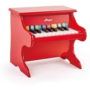 Hape Playful Piano Toy 18-Key Wooden Mini Musical Instrument Toy, Red Hape Playful Piano Toy 18-Key Wooden Mini Musical Instrument Toy, Red