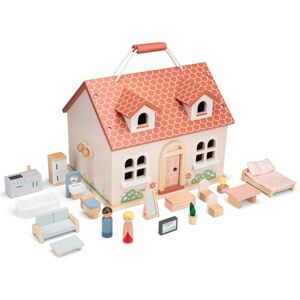 Woet Wooden Foldable Dollhouse for Kids Age 3+ – Pretend Play Doll House with 18-Piece Furniture & 2 Dolls – Portable Educational Role Play Toy for Girls and Boys Woet Wooden Foldable Dollhouse for Kids Age 3+ – Pretend Play Doll House with 18-Piece Furniture & 2 Dolls – Portable Educational Role Play Toy for Girls and Boys