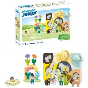 Playmobil JUNIOR My first Toy from 1 year Gift for toddlers Promotes color matching, animal names & first numbers Sustainable toy with sorting function & accessories 71655 Playmobil JUNIOR My first Toy from 1 year Gift for toddlers Promotes color matching, animal names & first numbers Sustainable toy with sorting function & accessories 71655