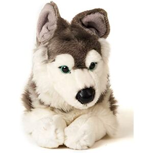 Uni-Toys Husky Grey, Lying Down 43 cm (Length) Plush Dog Pet Plush Toy, Cuddly Toy Uni-Toys Husky Grey, Lying Down 43 cm (Length) Plush Dog Pet Plush Toy, Cuddly Toy