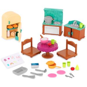 Li'l Woodzeez – Country Kitchen Set – 30 Pieces Miniature Dollhouse Furniture & Accessories – Pretend Play Food – Gift Toy for Imaginative 3+ Years Li'l Woodzeez – Country Kitchen Set – 30 Pieces Miniature Dollhouse Furniture & Accessories – Pretend Play Food – Gift Toy for Imaginative 3+ Years