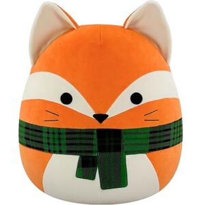 Squishmallows Amazon Exclusive Holiday Fox 14'' Plush Orange Fox with Plaid Scarf Collectable Cute Plush Toy, Cuddly Toys for Children, Soft Toys, Christmas Teddies Suitable for Girls and Boys Squishmallows Amazon Exclusive Holiday Fox 14'' Plush Orange Fox with Plaid Scarf Collectable Cute Plush Toy, Cuddly Toys for Children, Soft Toys, Christmas Teddies Suitable for Girls and Boys