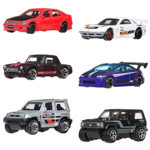 Hot Wheels 1:64 Scale Die-Cast Toy Cars, Set of 6 Japanese Vehicles with Elevated Deco (Styles May Vary), JLB23 Hot Wheels 1:64 Scale Die-Cast Toy Cars, Set of 6 Japanese Vehicles with Elevated Deco (Styles May Vary), JLB23