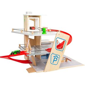 Small Foot 11676 Premium, 3 Levels with ramps, Wooden car Park for Children, Role-Playing Toy, Multicoloured, 40.01 x 10.01 x 42.01 cm Small Foot 11676 Premium, 3 Levels with ramps, Wooden car Park for Children, Role-Playing Toy, Multicoloured, 40.01 x 10.01 x 42.01 cm