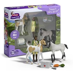 SCHLEICH Horse Club 7 PC Horse Vet First Aid Kit Playset with 2 Foal Figures, Posable Sarah Figurine and Accessories Farm Animal Veterinarian Set for Girls and Boys Toys for Kids Ages 5+ 42777 SCHLEICH Horse Club 7 PC Horse Vet First Aid Kit Playset with 2 Foal Figures, Posable Sarah Figurine and Accessories Farm Animal Veterinarian Set for Girls and Boys Toys for Kids Ages 5+ 42777