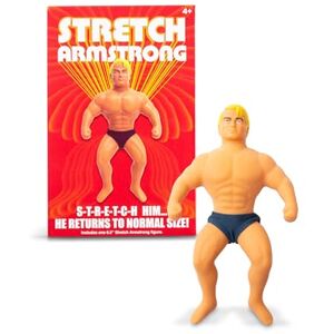Basic Fun Stretch Armstrong Retro Action Figure – Small 6-Inch Super Stretchy Toy – Classic Nostalgia Toy for Kids & Collectors Ages 5+ Basic Fun Stretch Armstrong Retro Action Figure – Small 6-Inch Super Stretchy Toy – Classic Nostalgia Toy for Kids & Collectors Ages 5+