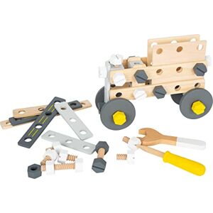 Small Foot 11810 Miniwob Construction Set made of wood, creative building set w/tools & accessories, for ages 3+ years Small Foot 11810 Miniwob Construction Set made of wood, creative building set w/tools & accessories, for ages 3+ years