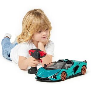 CMJ RC Cars Lamborghini Sian Officially Licensed Remote Control Car 1:12 Scale Model Lambo with 7.4V 900mAh Battery, 12 Km/h Speed, LED Lights, and 2.4Ghz Remote for Boys, Girls CMJ RC Cars Lamborghini Sian Officially Licensed Remote Control Car 1:12 Scale Model Lambo with 7.4V 900mAh Battery, 12 Km/h Speed, LED Lights, and 2.4Ghz Remote for Boys, Girls