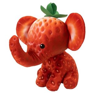 FOODIBLES Strawberry elephant soft cuddly plush toy, this stuffed animal toy is a 20cm tall teddy bear, Red FOODIBLES Strawberry elephant soft cuddly plush toy, this stuffed animal toy is a 20cm tall teddy bear, Red