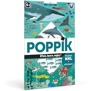 POPPIK Discovery Sticker Kit Oceans for Ages 6 and Above. Fun, Educational Poster Kit for Kids POPPIK Discovery Sticker Kit Oceans for Ages 6 and Above. Fun, Educational Poster Kit for Kids