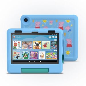 Amazon Fire HD 8 Kids tablet (Peppa Pig, limited edition), ages 3–7 Includes ads-free books, games and videos, 8" HD screen, parental controls, 13-hr battery, 32 GB, Blue Amazon Fire HD 8 Kids tablet (Peppa Pig, limited edition), ages 3–7 Includes ads-free books, games and videos, 8" HD screen, parental controls, 13-hr battery, 32 GB, Blue